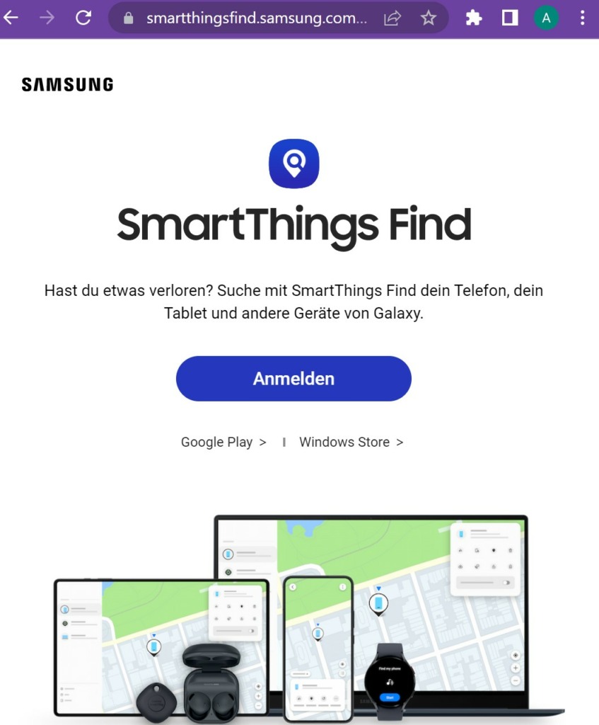 Suche mit SmartThings Find dein Telefon, dein Tablet und andere Geräte von Galaxy