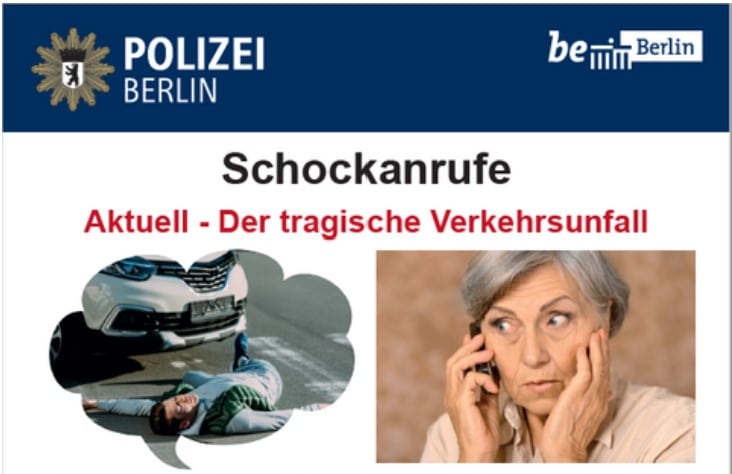 Polizei warnt vor Telefonbetrug, sogenannten „Schockanrufen“