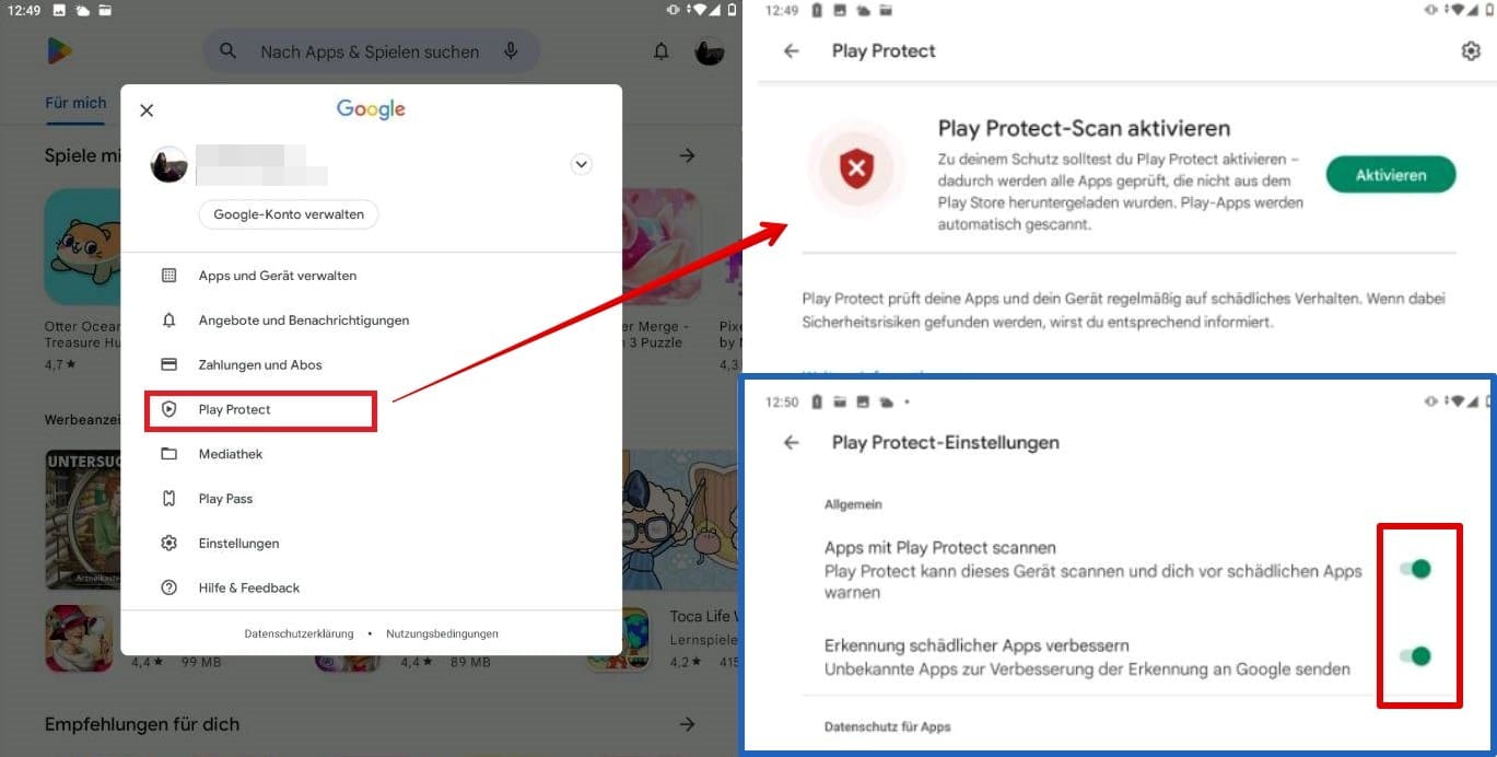Google Play Protect Deaktivieren