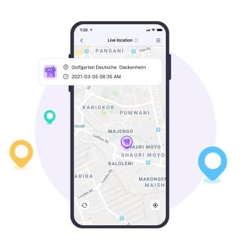 Mit dem iPhone GPS Tracker von Famisafe können Sie den Standort jederzeit einsehen