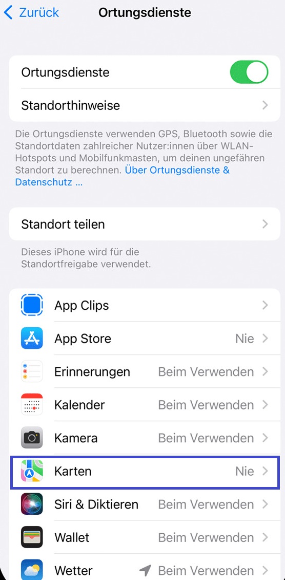 Wie man kann iPhone Standortdienst aktualisieren