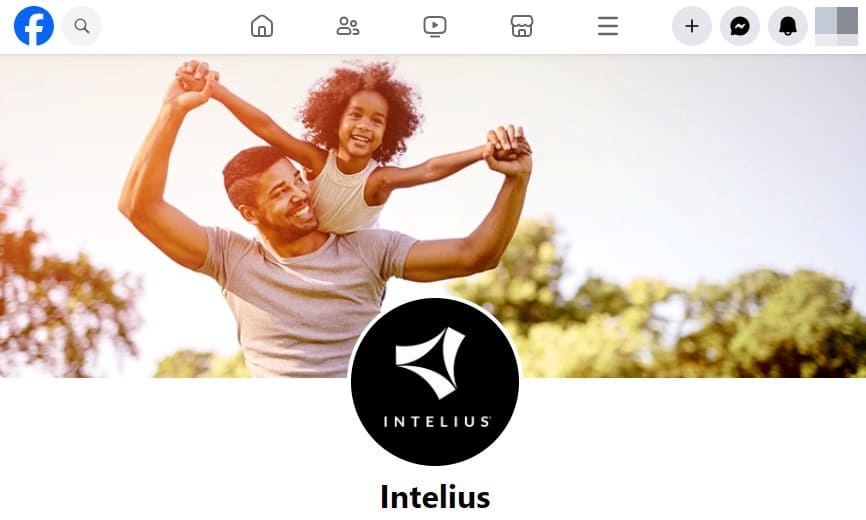 Anzeige des Intelius-Hauptbildes auf Facebook