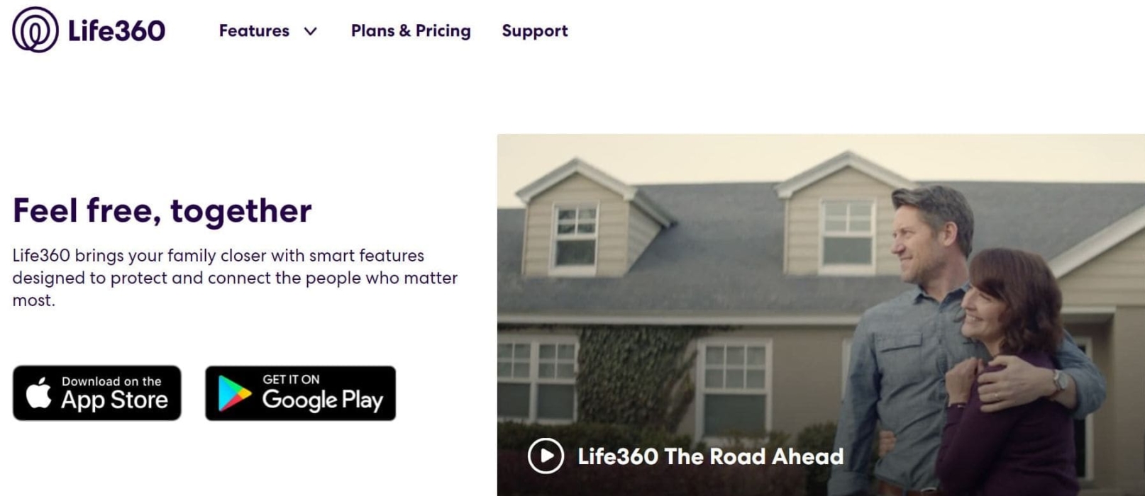 Direkt auf der Life360 Webseite die Ortungsapp im App & Playstore finden