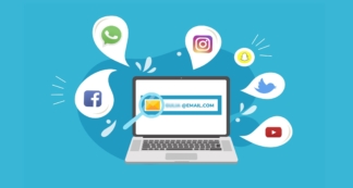 Die Sozialen-Medien-Suche, um alle Accounts per E-Mail finden zu können