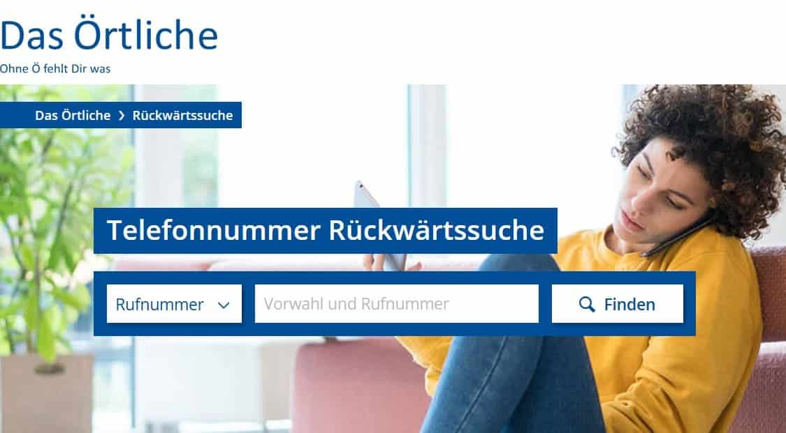 Sie können eine Telefonnummer eingeben, eine Rückwärtssuche durchführen und Informationen über den Inhaber erhalten.