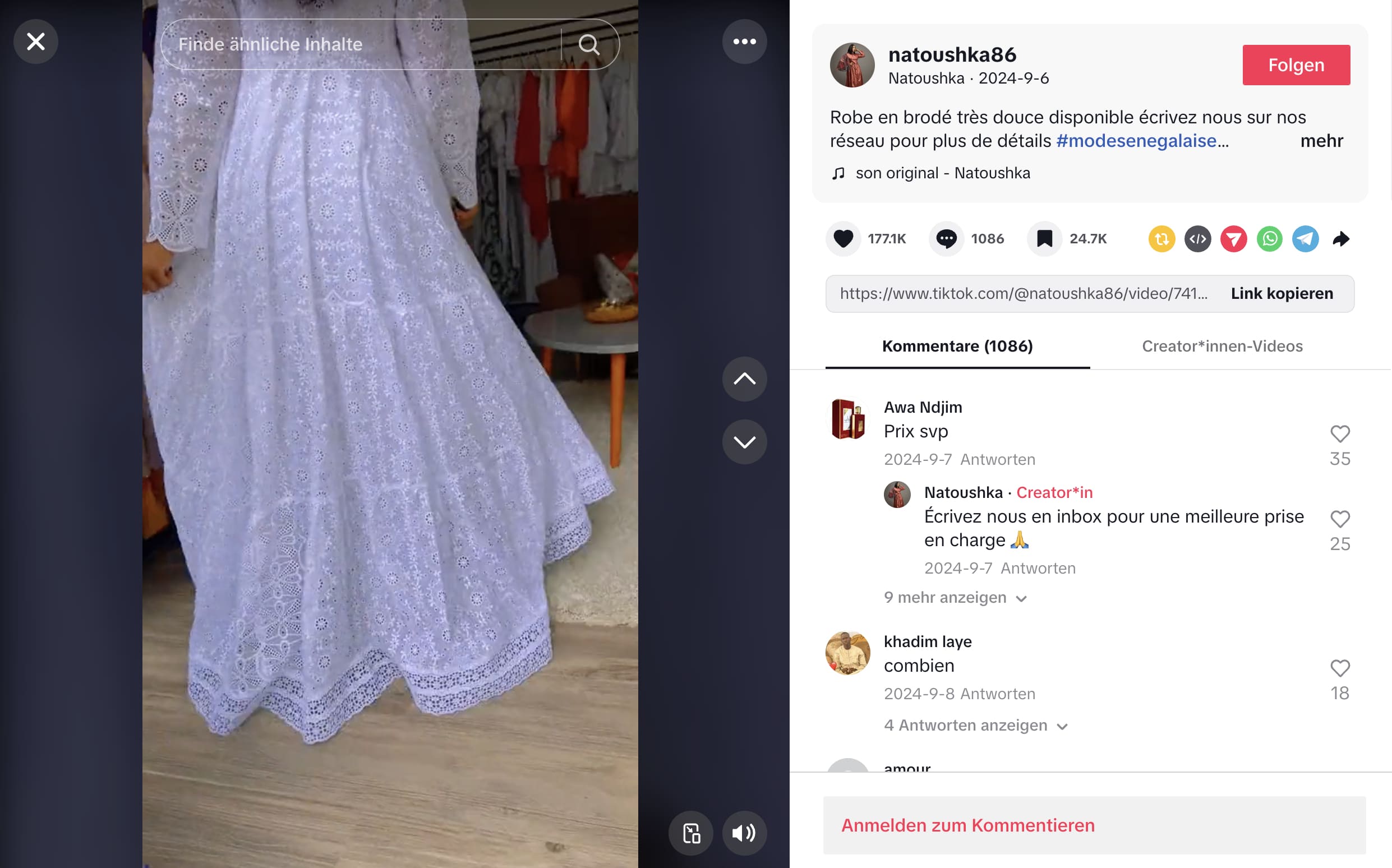 Öffnen Sie tiktok.com, um auf den TikTok-Feed zuzugreifen.