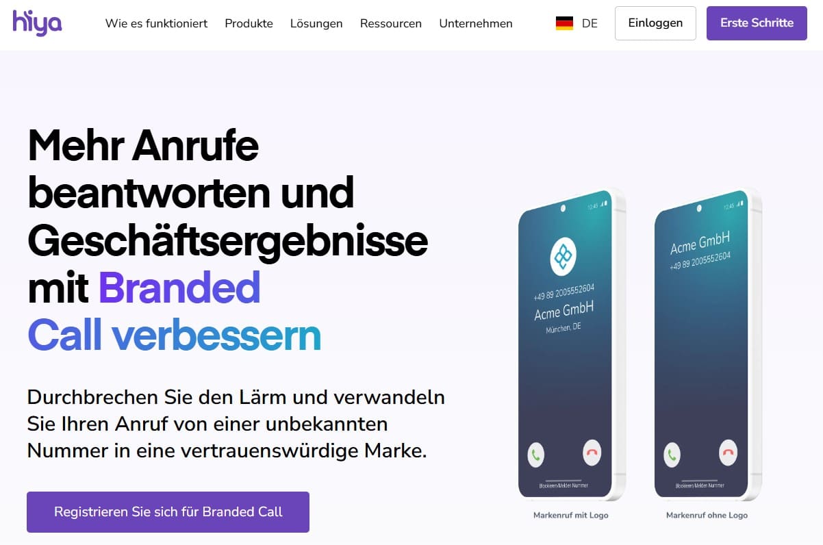 Sie können die Hiya-App auf Ihr Smartphone herunterladen und Betrugsanrufe blockieren.