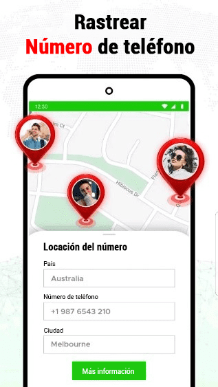 Mobile Number Locator - Aplicación Axon Apps
