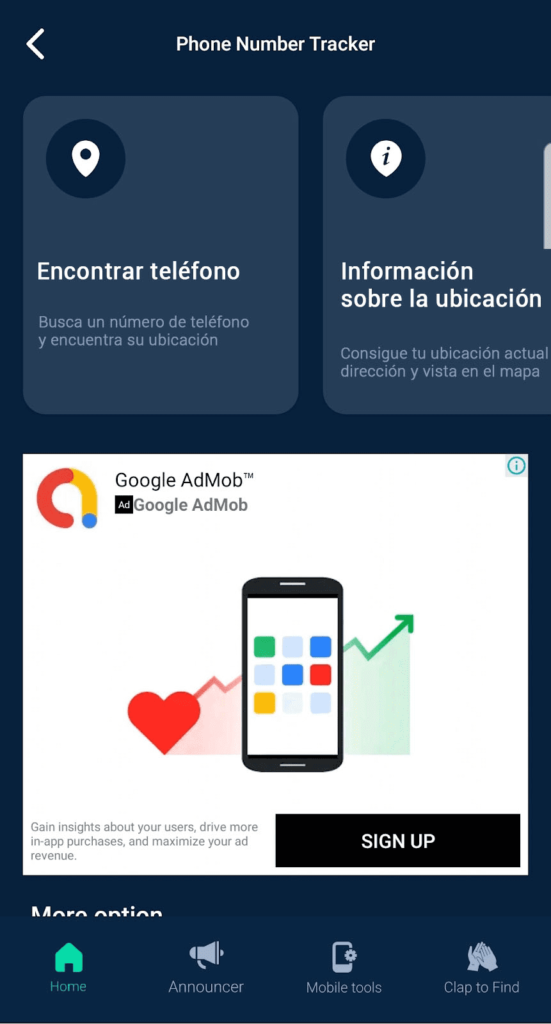 Phone Number Tracker - Moon Tech App Español