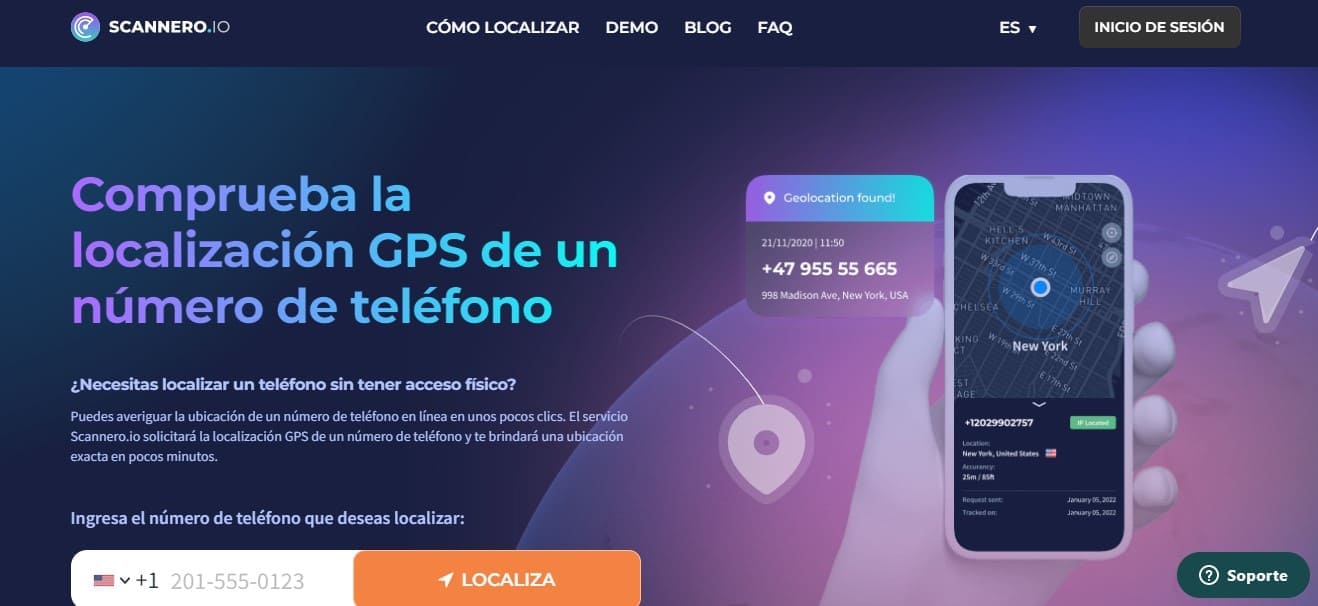 Entra a la web oficial de Scannero