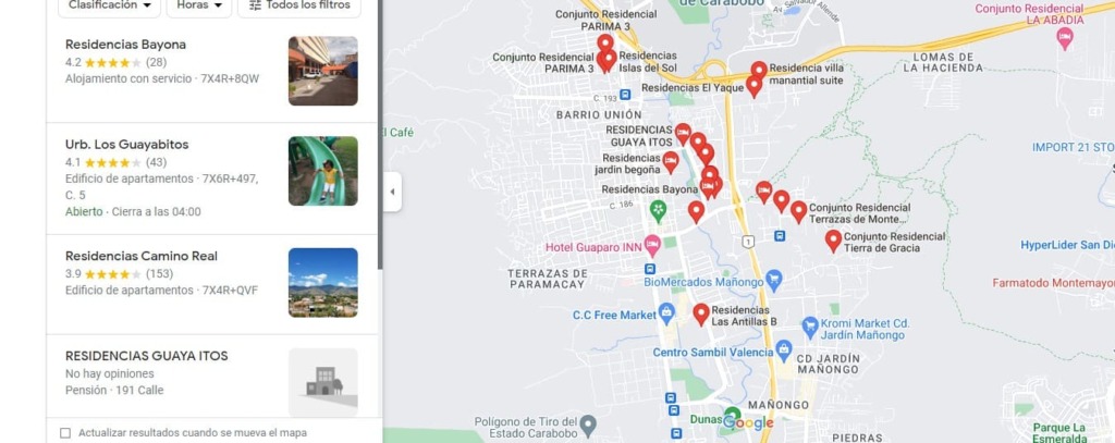 cómo hacer la búsqueda en Google Maps