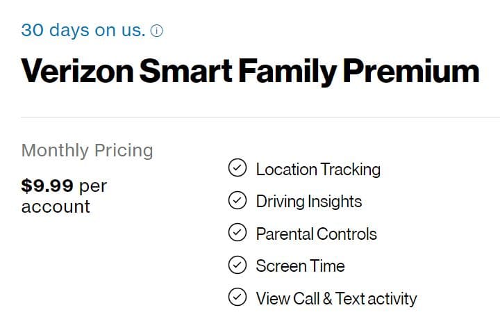Precios de Verizon Smart Family Premium
