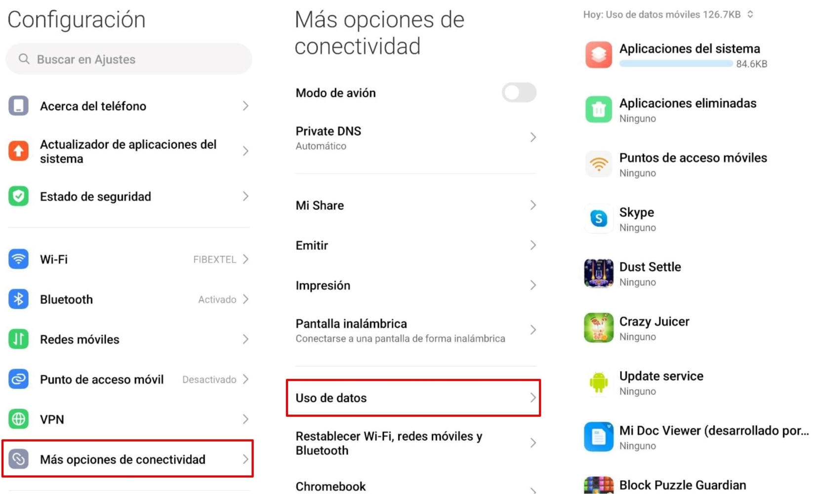 Imagen de cómo comprobar el uso de datos móviles en Android 