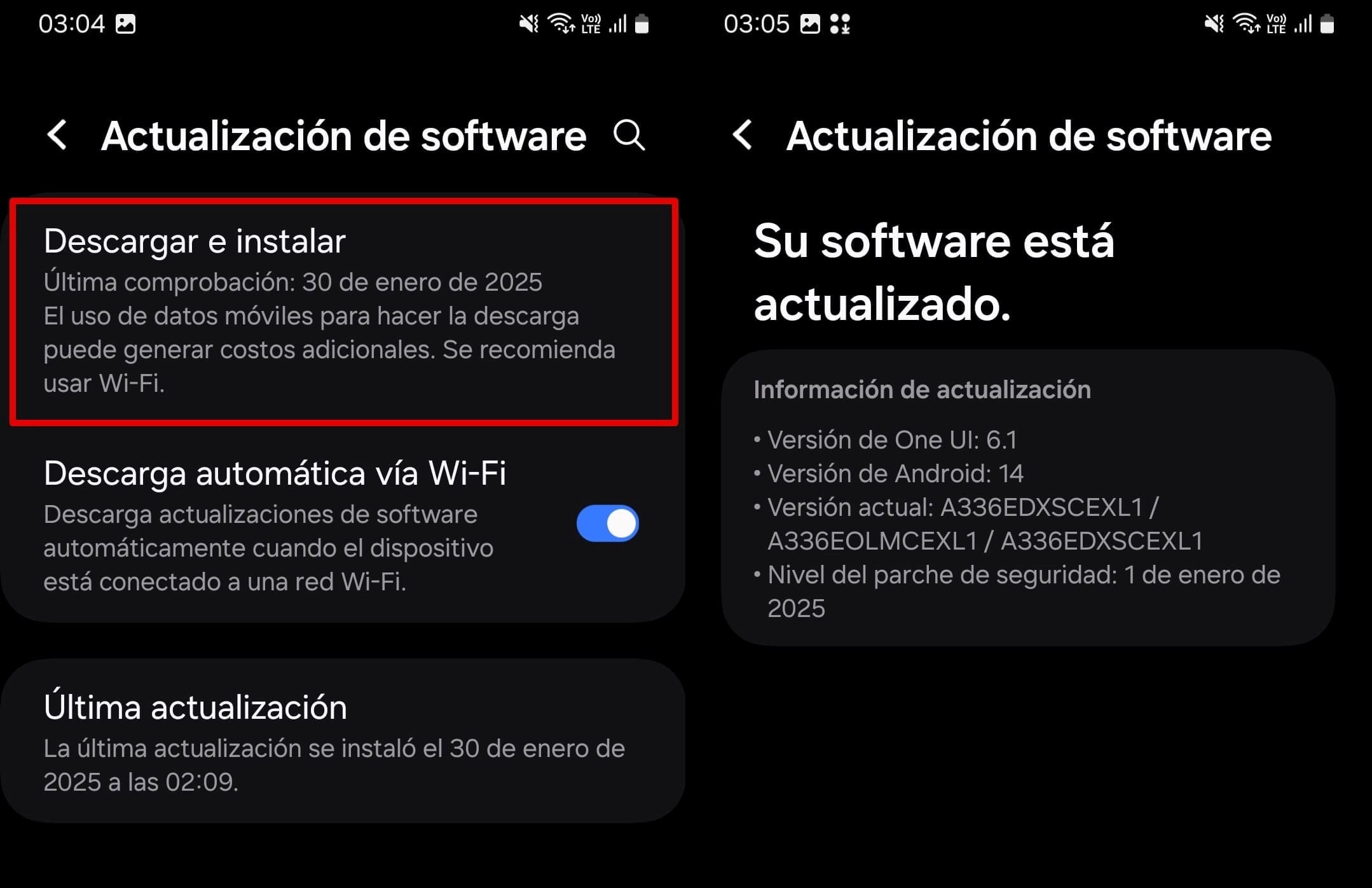 Pulsa Descargar e instalar - Instalar ahora.