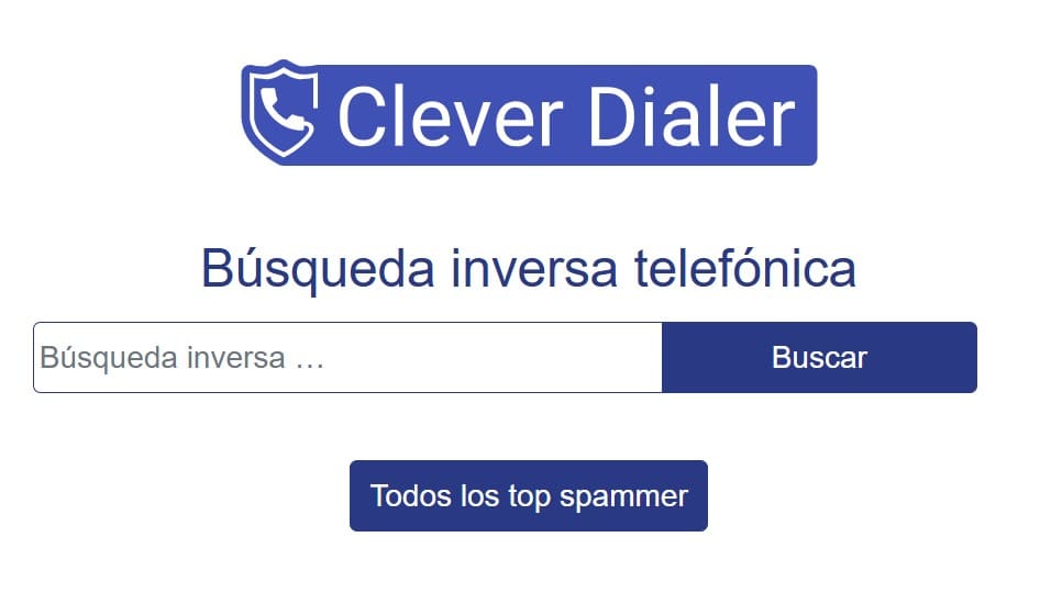 Puedes ingresar un número de teléfono y buscar información sobre el propietario.