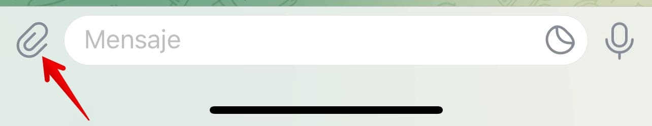 Abre el chat del mensajero en tu iPhone y toca el ícono de pin.