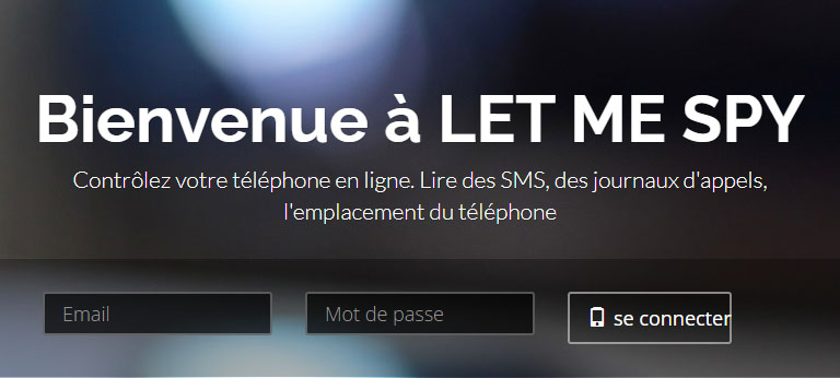 captures d'écran mobiles de l'application de localisation de numéros de téléphone LetMeSpy pour Adndroid