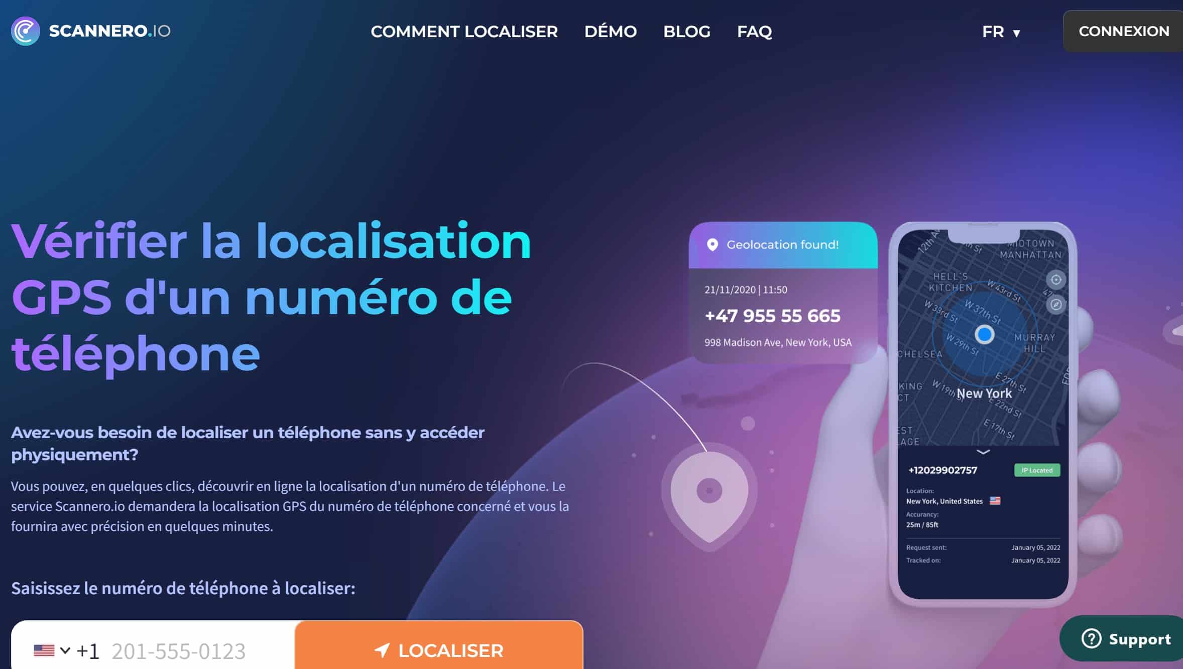 Localiser un telephone - Scannero
