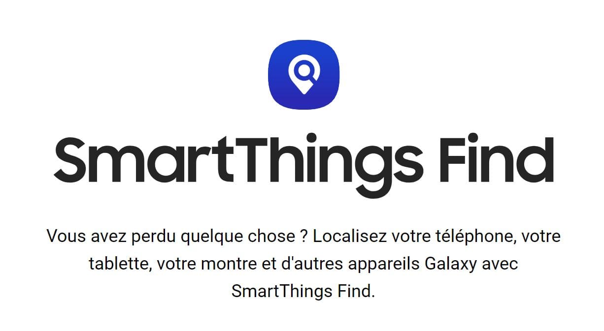 application SmartThings Find pour localiser mon Samsung