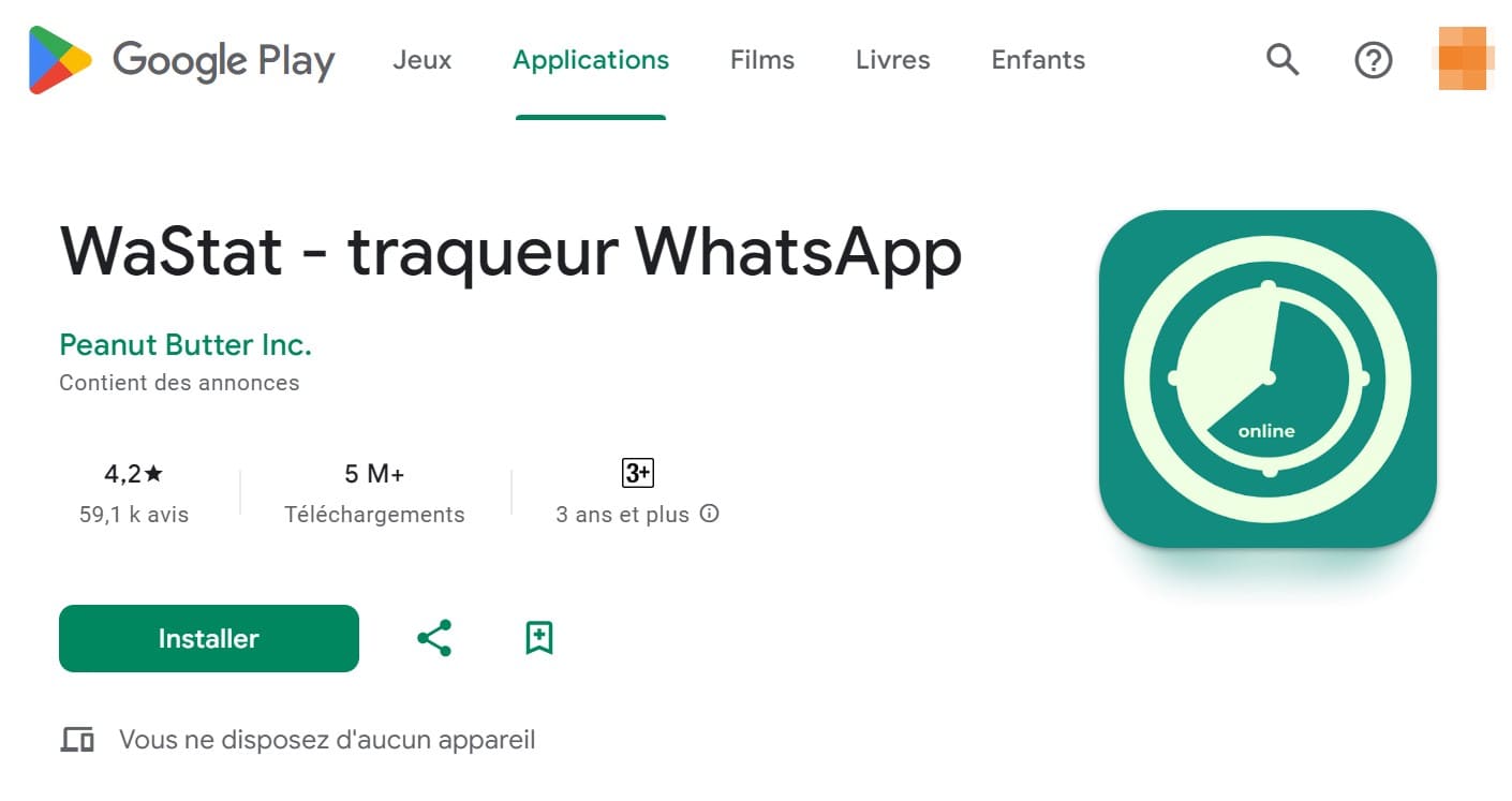 L’application Wastat pour surveiller Whatsapp