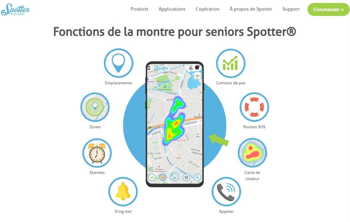 suivi GPS de personnes atteintes de démence avec Spotter GPS Watch