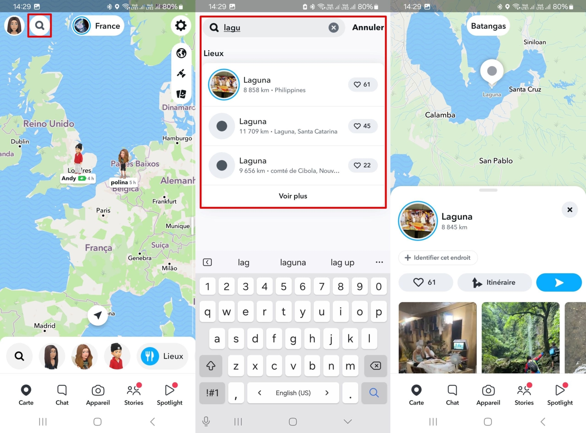 Trouver le Snapchat de quelqu'un