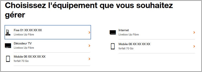 Étapes à suivre pour obtenir les enregistrements depuis orange.fr