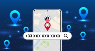 Rechercher une localisation par numéro de téléphone.