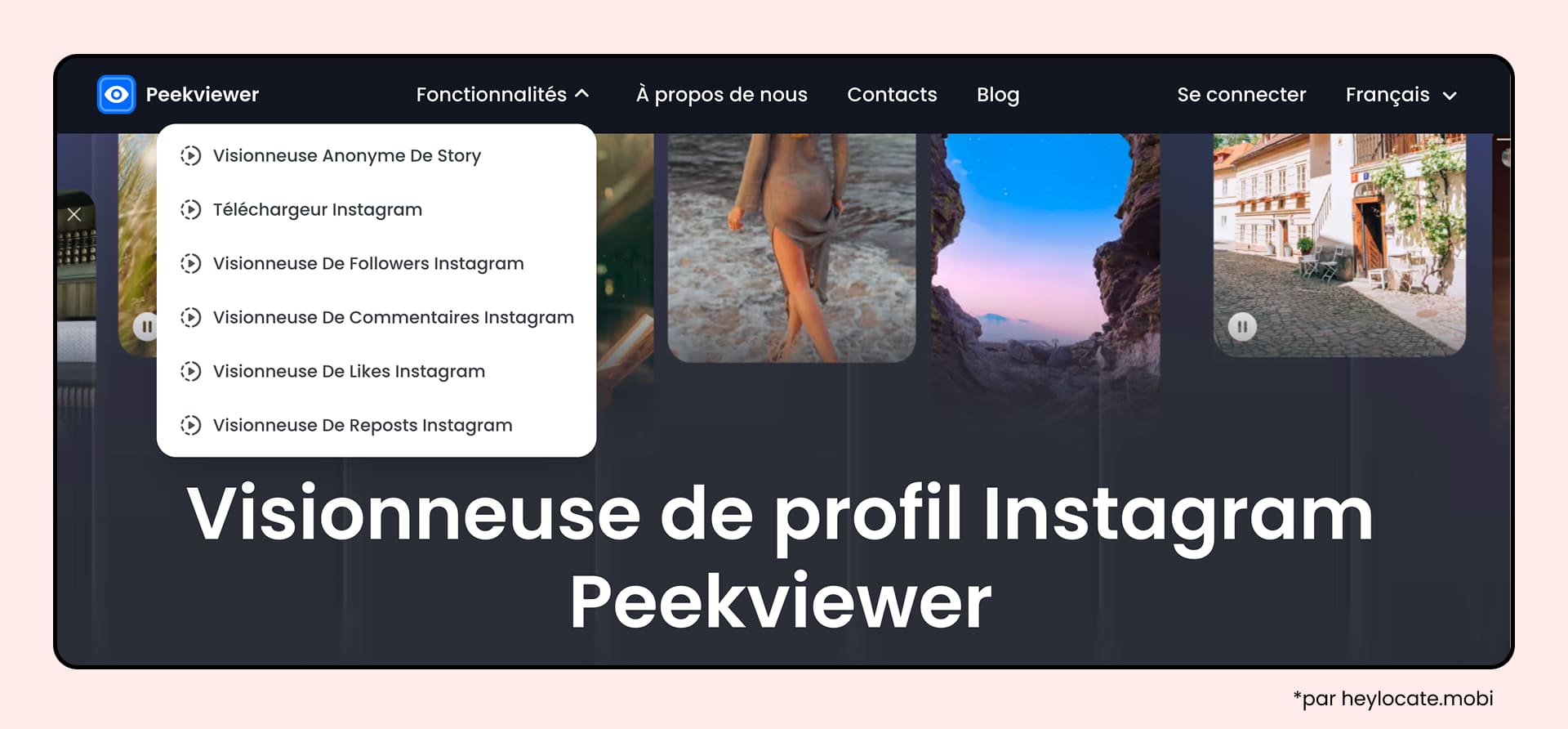 Peekviewer est présenté comme un viewer de profils Instagram, il n’est donc pas adapté pour consulter anonymement des comptes sur Threads.