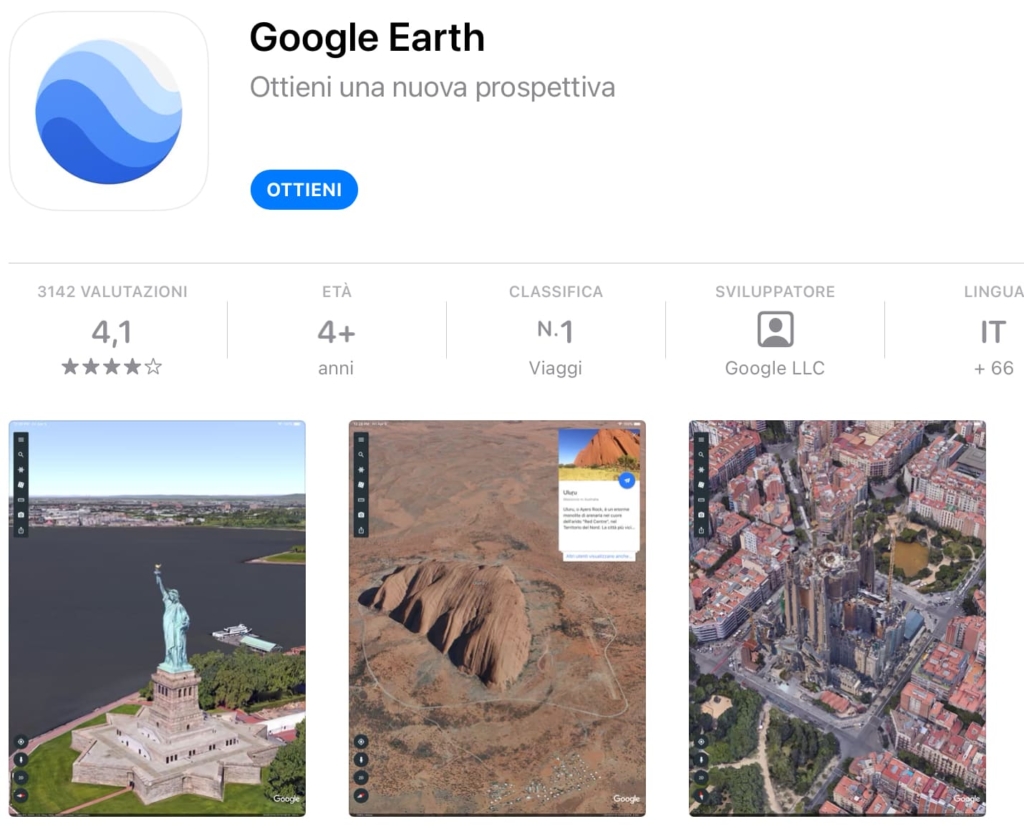 Applicazione Google Earth