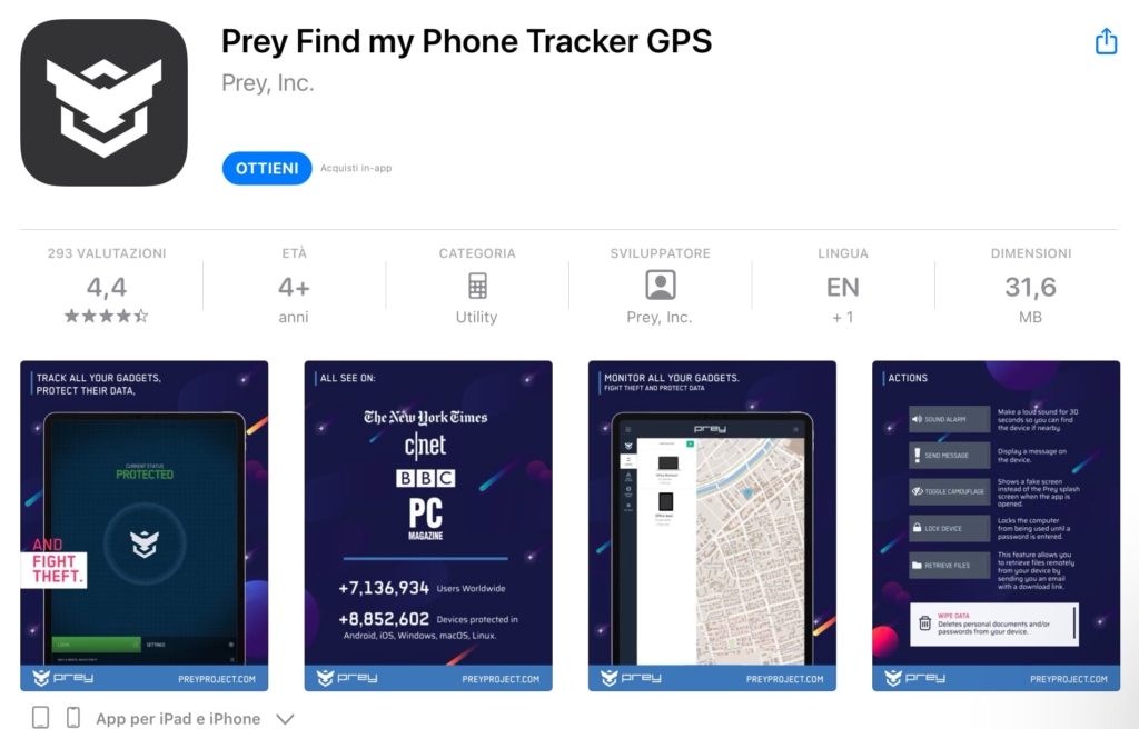 applicazione tracker gps
