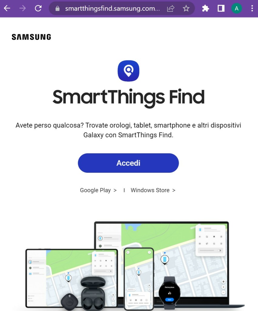 Trovate orologi, tablet, smartphone e altri dispositivi Galaxy con SmartThings Find