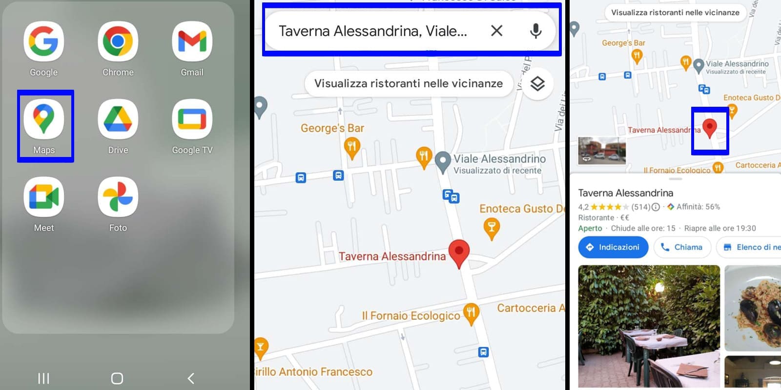 Google Maps pin e luoghi