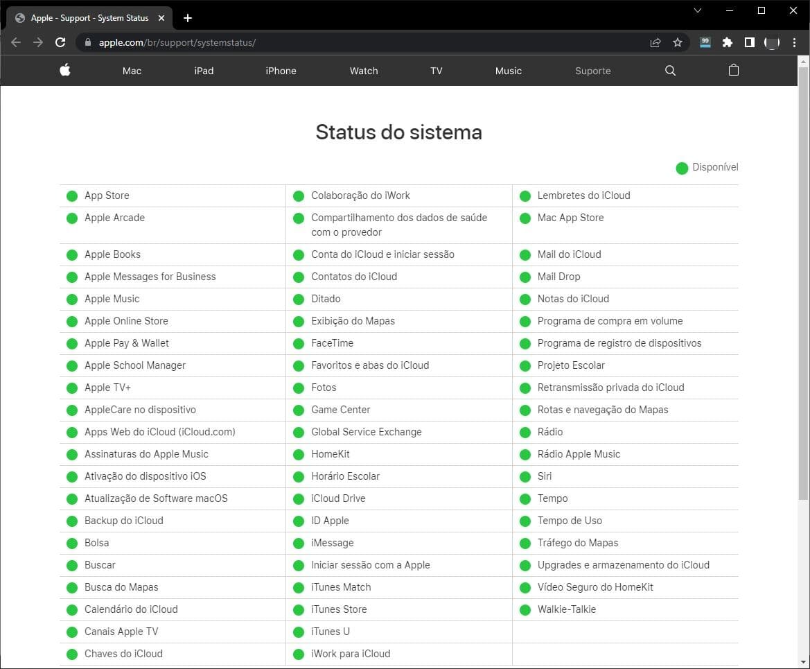 Come controllare lo stato del sistema Apple