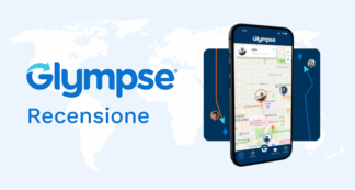 Cellulare con l'applicazione Glympse per la localizzazione del telefono