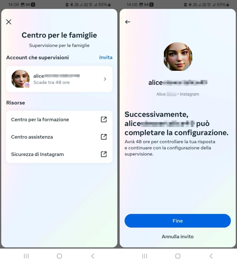 Approvare o rifiutare una richiesta di supervisione presso un centro per le famiglie