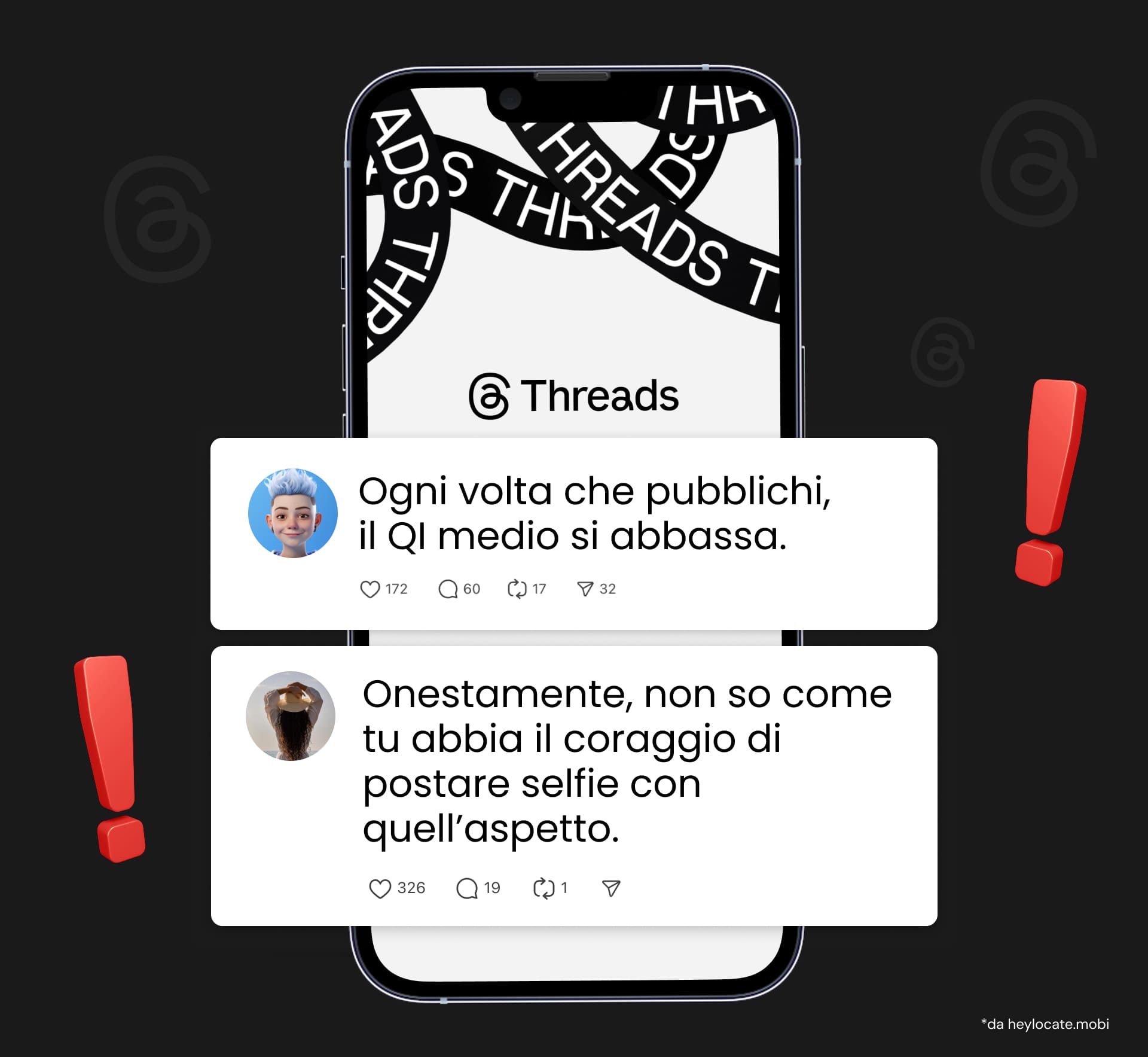 Esempi di commenti negativi che potrebbero essere pubblicati nella sezione commenti