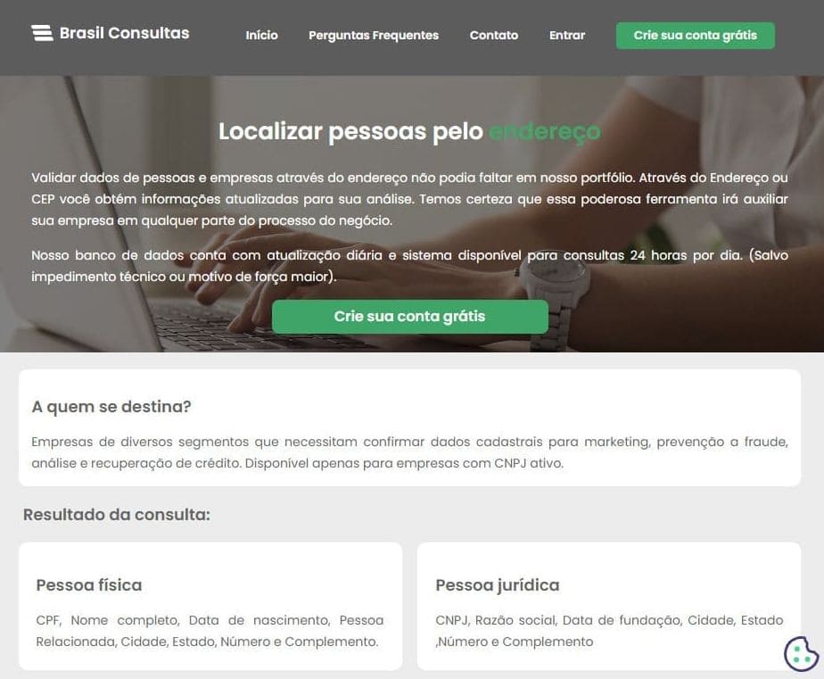 Página Principal Brasil Consultas