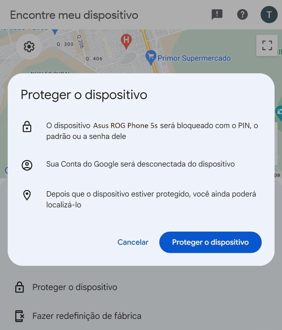 O recurso Secure Device bloqueia o dispositivo com uma senha ou PIN no telefone ASUS