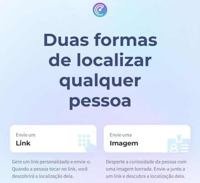 site scannero explicando a forma de localização por link.