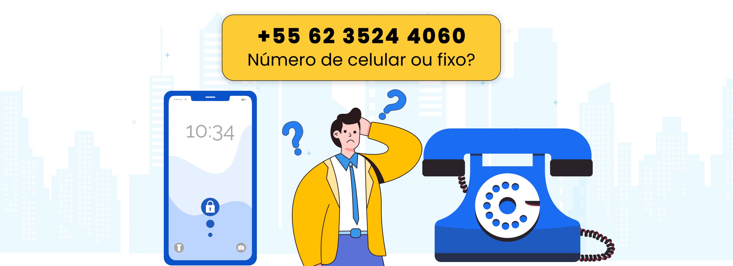 Como saber se o número do telefone é fixo ou celular: Solução rápida
