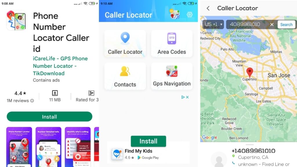 phone number tracker  Caller ID iCareLife