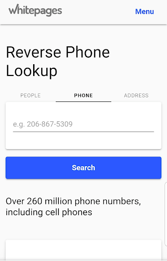 Whitepages reverse phone lookup