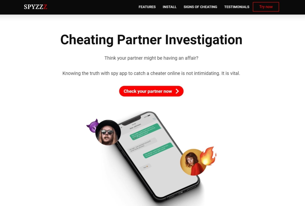 Cheating Partner Investigation main site Spyzzz.com