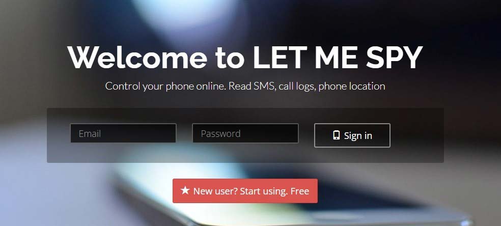 LetMeSpy desktop screenshot