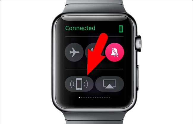 Finding a phone through the Apple Watch