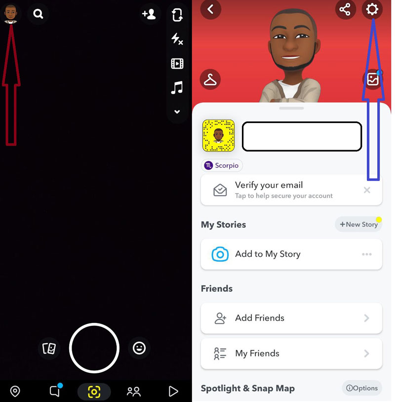 How to set snapchat to see freinds location