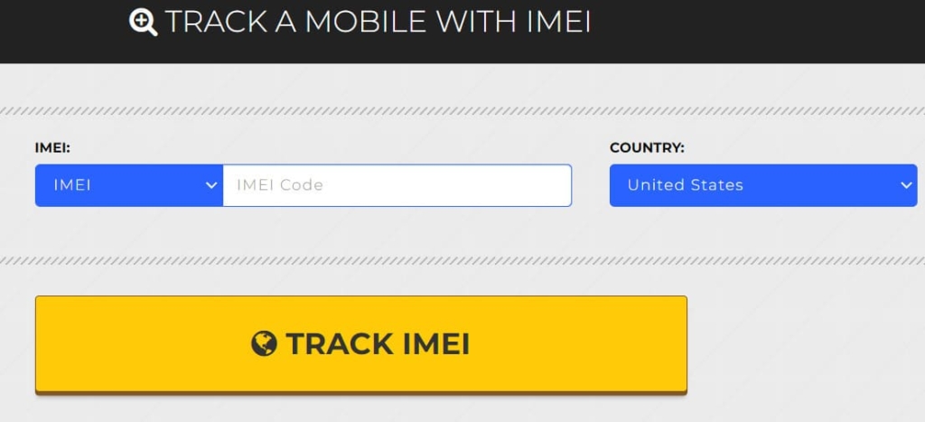 Enter your phone's IMEI
