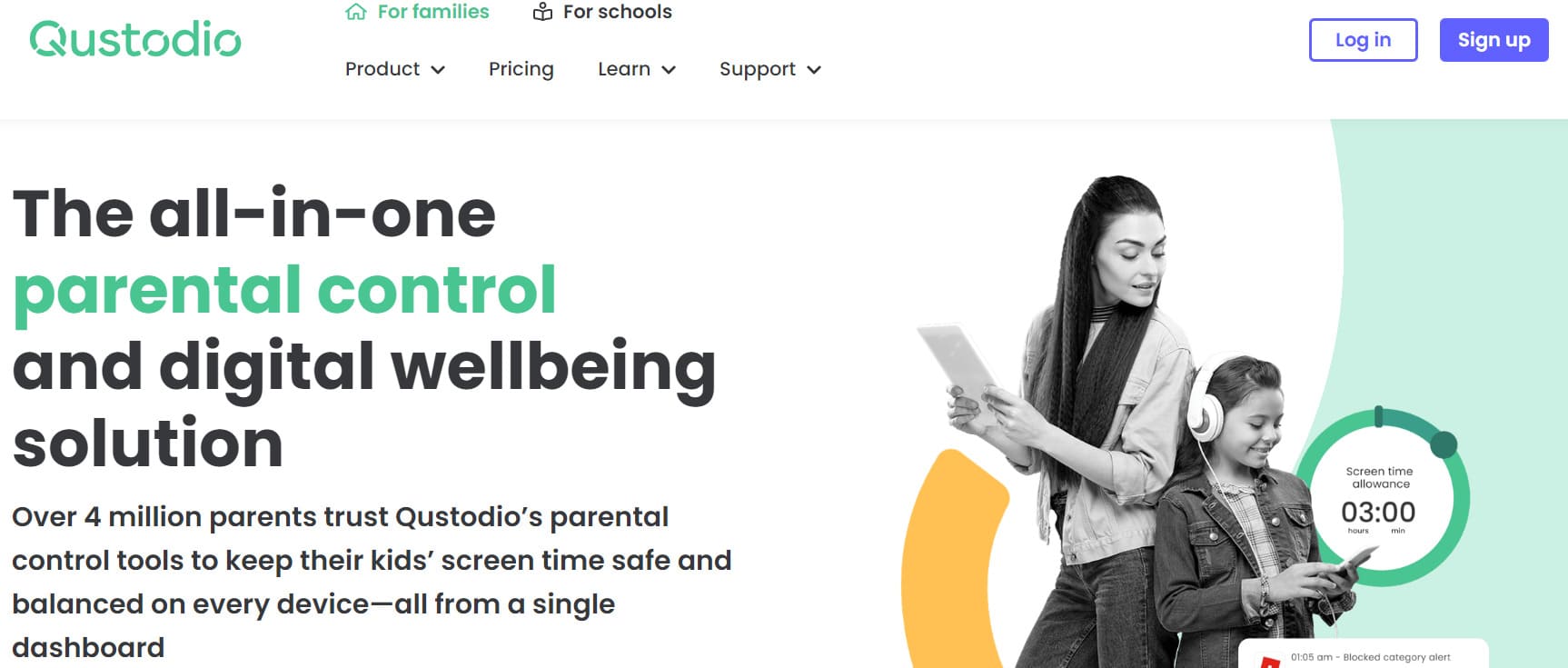 The all-in-one parental control and digital wellbeing solution