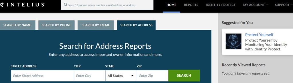 Intelius search by address